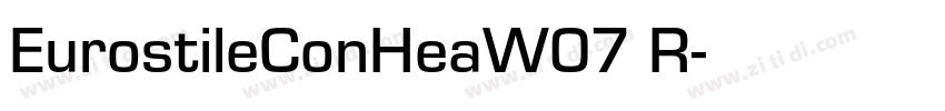EurostileConHeaW07 R字体转换